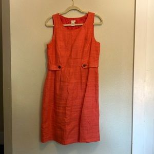 J Crew Coral Linen dress